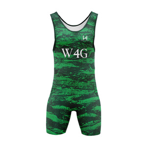 Combinaison de lutte MMA personnalisée pour homme W4G, impression par sublimation, ajustée, une pièce, en spandex et polyester, séchage rapide, vêtements d'arts martiaux pour adultes - Product Image 4