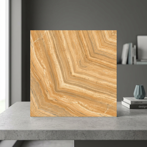 Azulejos de porcelana digitalizada esmaltada Vistaar Grey de 600x600 mm con acabado rústico de mármol para los mercados globales de azulejos, diseño Bookmatch. - Product Image 5