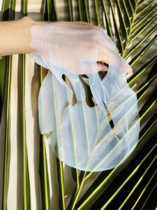 Masque en Bio-Cellulose de Noix de Coco Naturelle et Biologique pour Peaux Grasses/Acnéiques, Éclaircissant et Blanchissant, Soins Professionnels de la Peau, OEM, Marque Privée - Product Image 5