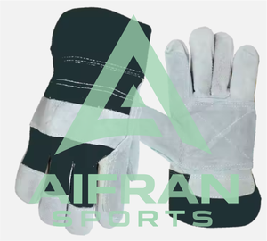 Guantes de Trabajo de Cuero Vacuno de Doble Palma AIFRAN, Guantes de Seguridad de Alta Visibilidad con Reflectores para la Construcción, Venta al Por Mayor - Product Image 6