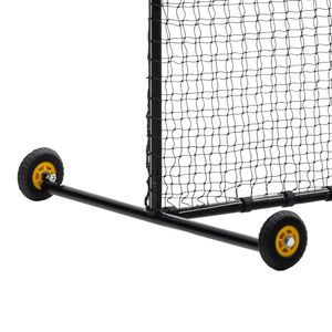 Gabbia da Battuta Portatile 7x7 piedi per Baseball e Softball con Schermo a L Protettivo e Borsa per il Trasporto con Ruote - Attrezzatura da Allenamento - Product Image 5