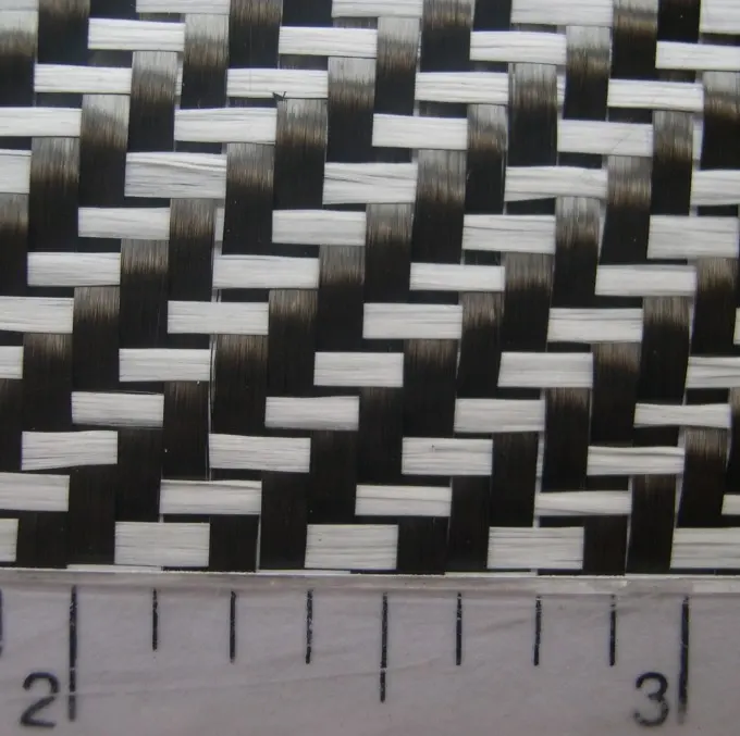 black white carbon fiber fabric in twill