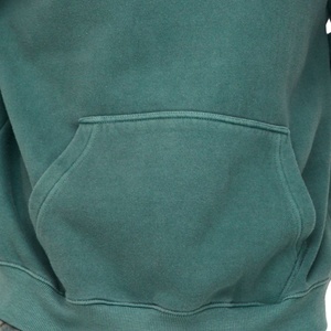 Professionnel personnalisé 100% coton français éponge poids lourd vierge surdimensionné recadrée hommes sweats d'hiver à capuche col solide - Product Image 5