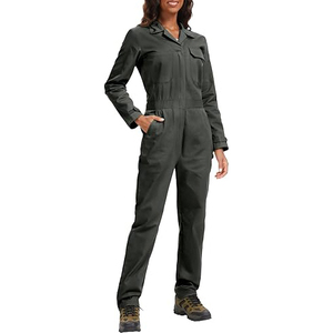 Conjunto de Ropa de Trabajo Unisex de Color Sólido, Camisa de Manga Corta y Pantalones de Viscosa/Poliéster, Transpirable, Ecológico, de Secado Rápido, Talla Grande, Peso Medio - Product Image 2