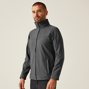 เสื้อแจ็คเก็ตผู้ชายแบบมีปกตั้ง ผ้า softshell  ใส่ได้ทุกโอกาส กันลม มีกระเป๋าอเนกประสงค์ น้ำหนักเบา เหมาะสำหรับกิจกรรมกลางแจ้ง - Product Image 1