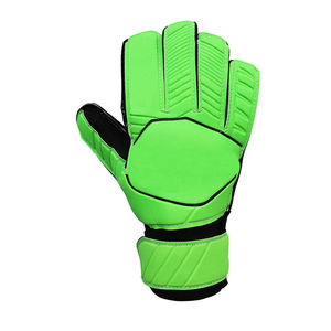 Goalkeeper Gloves Anti <b>Slip</b> Custom Rubber Soccer Goalie Designed Custom Logo High Quality Leather <b>Full</b> Finger Adjustable Wrist - Product Image 4