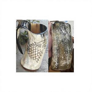 B.S. Nouvelles mugs à bière écologiques de style vintage en forme de corne de bœuf, très vendues à l'international, haute qualité, livraison rapide, 300 ml - Product Image 3