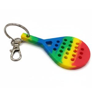 Llavero de Goma Personalizado con Forma de Raqueta de Pádel, Diseño en Relieve 2D, Artículo Promocional Duradero, Logotipo Personalizado - Product Image 6