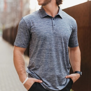 Premium <b>Men's</b> Golf Polo Shirt Dry Latest Design Slim Fit Polo t Shirts <b>Men</b> Quarter Button Polo Shirt Short <b>Sleeve</b> Casual - Product Image 1