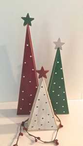 Juego de Decoraciones de Árbol Romántico de Madera, Gris, Negro y Marrón, Triangulares, para Mesa, Decoración para Fiestas, Duraderas y Ecológicas - Product Image 4