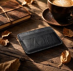 Custom Genuine Leather <b>Card</b> <b>Holder</b> RFID Blocking Pocket Credit <b>Card</b> Case Slim Minimalist Mini <b>Wallet</b> LCH-0206 - Product Image 2