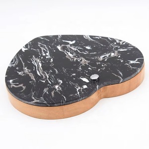 Heart Shaped Wooden Chopping Board With <b>Cheese</b> Knives And Marble Lid Multifunctional Serving <b>Set</b> - Product Image 4