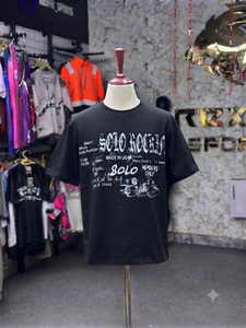 T-shirt graphique surdimensionné personnalisé 100% coton lourd, style streetwear, effet vintage délavé, imprimé, unisexe, OEM ODM - Product Image 3