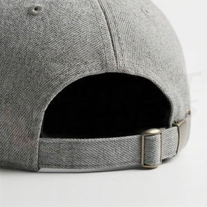 Heather Grey Wool Blend Baseball <b>Cap</b> Plain Solid Casual <b>Winter</b> Hat Protection Quality Running Accessory Item Fit Pick - Product Image 6