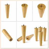 Konische Holzsofa-Beine Ersatz-Möbelfüße Natürliche Holz-Schrank-Tisch-Stuhl-Beine OEM-Lieferant