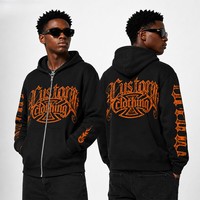Sweats à capuche d'hiver personnalisés lavés avec impression numérique, style vintage, en molleton de coton pour marques de streetwear, vente en gros et approvisionnement en vrac