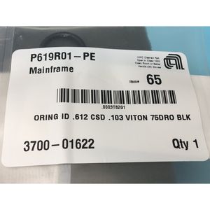 โอริง LOT OF 9 AMAT 3700-01622 ขนาด .612 CSD .103 - อุปกรณ์และอะไหล่เซมิคอนดักเตอร์ระดับโลกที่เชื่อถือได้ - Product Image 1
