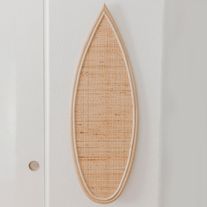 Planches de surf en rotin tressées à la main, vente en gros, jouets d'imitation pour enfants, planches de surf décoratives en bois - Product Image 6