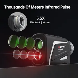 Sndway 1000m Oem Mini Golf Rangefinder Hunting Multifunction Measure Laser Distance Meter Telescope Laser Rangefinder