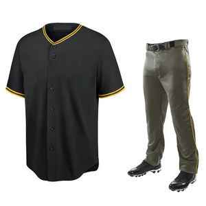 Nouvelle Arrivée Ensemble de Sport Jeunesse Haute Qualité 100% Polyester Respirant à Manches Courtes et Short de Baseball Prix Bas - Product Image 1
