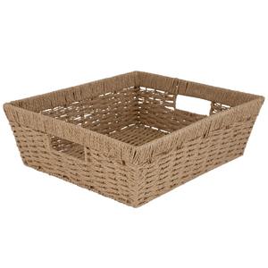 Cesta rectangular de mimbre marino con base biselada, cesta de almacenamiento hecha a mano, venta al por mayor, ecológica, hecha en Vietnam - Product Image 4