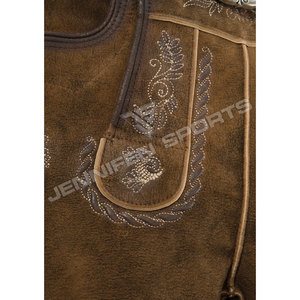 Últimos Pantalones de Cuero Estilo Ciervo para Hombre, Lederhosen Tradicionales Bávaros Alemanes para Oktoberfest - Product Image 3