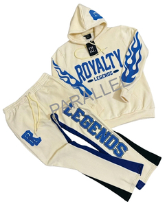 Ensemble de survêtement vintage personnalisé pour homme, deux pièces, en molleton, style streetwear, avec logo OEM - Product Image 5