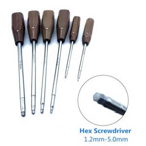 Destornillador para huesos con cabeza hexagonal, destornillador ortopédico, instrumentos quirúrgicos, herramientas profesionales para cirugía ortopédica - Product Image 2