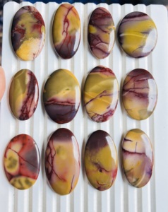 Très demandé : Lot de cabochons de jaspe Mookite polis, pierres précieuses en vrac pour la fabrication de bijoux, cristal de guérison - Product Image 4