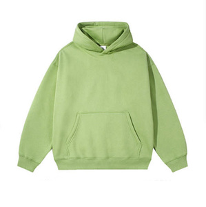 Sweat-shirt à capuche surdimensionné uni de haute qualité, sans cordon, en molleton épais, personnalisable avec logo, grandes tailles pour hommes - Product Image 2