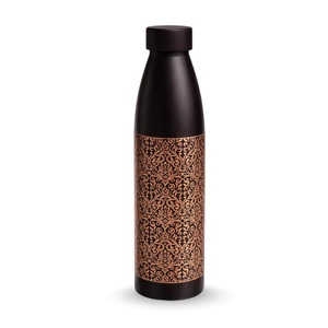 Reusable Pure <b>Copper</b> <b>Drinking</b> Water <b>Bottle</b> 950ml Handcrafted Mandala Design <b>Copper</b> <b>Bottle</b> for Home Office Travel - Product Image 1