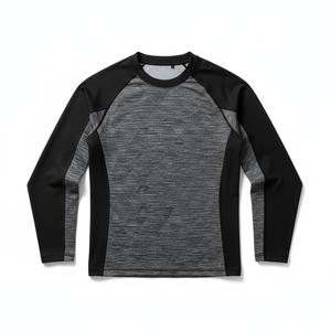 Factory Direct Sell Men's <b>Compression</b> Rash Guard BJJ <b>Shirt</b> Long Sleeve Breathable Eco-Friendly Custom Logo Digital Print UPF50+ - Product Image 3