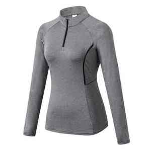 Premium Luxury Women Equestrian Shirts Skinny <b>Long</b> <b>Sleeve</b> Riding Show Half Zipper Breeches Factory Made <b>Base</b> <b>Layer</b> - Product Image 4