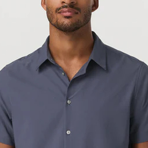 Men T Shirt With Turn <b>Down</b> Collar And Solid Color Button Closure Stylish Design For Bulk Buyers OEM Service Design / Custom Logo - Product Image 2