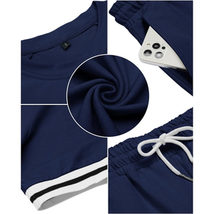 Men's 2 Piece Short Sleeve Waffle Fabric Tracksuit Tropical Graphic T-Shirt Solid Shorts <b>Set</b> Summer Casual Outfits Short <b>Set</b> - Product Image 5