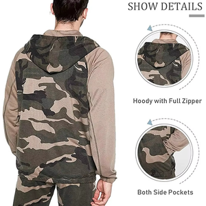 Ensemble de survêtements décontractés pour hommes, style européen et américain, couleur unie, doublure polaire, collection automne-hiver, transfrontalier - Product Image 2