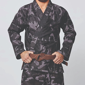Vêtements d'arts martiaux unisexes pour adultes, en gros, 100% coton, Gi de Jiu-Jitsu brésilien, logo personnalisé imprimé, respirant, séchage rapide - Product Image 6