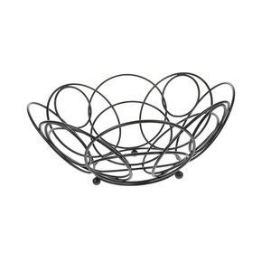 Wave Design Metal Wire Fruit <b>Basket</b> Bowl Decorative Serving Bowl for Fruits Snacks Bread Kitchen Countertop Storage - Product Image 1