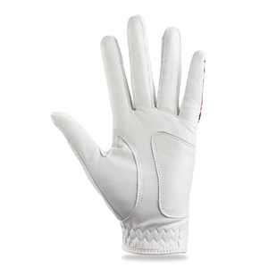 Guantes de Golf de Piel Cabretta con Logotipo Personalizado, Empaque Deportivo, Material de Palma Suave, para Hombre y Mujer, Blancos, Izquierdo y Derecho, Color OEM - Product Image 1