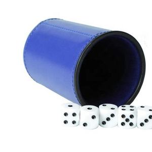 Cadeaux originaux, logo personnalisé, style rétro, gobelet à dés en cuir durable et ensemble de shaker pour les soirées en boîte de nuit, KTV, jeux - Product Image 6