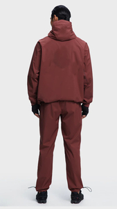 Conjunto Deportivo con Capucha para Hombre MOC, Color Granate, Secado Rápido, Ropa Deportiva de Otoño, Pantalones Deportivos de Poliéster Tejido de Color Sólido con Bolsillos - Product Image 6
