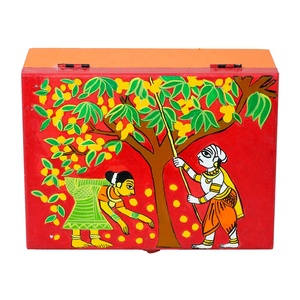 Boîte de rangement pliable personnalisée en MDF poli avec logo imprimé, pour vêtements et jouets, avec couvercle, pour table, vente en gros - Product Image 4