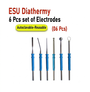 Ensemble de 6 électrodes de diathermie ESU réutilisables, pointes de cautérisation électrochirurgicales monopôlaire, instruments chirurgicaux en acier inoxydable de qualité médicale - Product Image 5