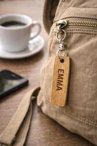 Premium Wooden Keychain Custom Logo Engraving <b>Key</b> <b>Holder</b> Wholesale - Product Image 4