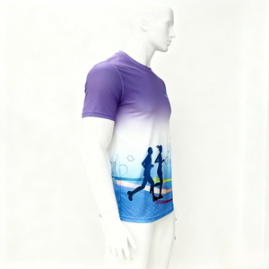 T-shirt Homme Oversize Formel Personnalisé Sérigraphié en Soie de Haute Qualité à Manches Courtes, Séchage Rapide et Respirant, Vente en Gros - Product Image 3