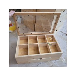 Eco-friendly bamboo <b>Storage</b> <b>Box</b> for Accessories Stationery Vietchoice - Product Image 1