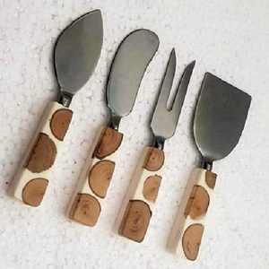 Offre Spéciale nouvel argent poli fromage épandeur blanc marbre poignée lave-vaisselle en acier inoxydable épandeur trancheuse maison cuisine - Product Image 2