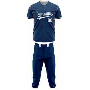 Ensemble d'uniformes de baseball personnalisés haute performance pour équipes sportives, en tissu respirant, avec nom et numéro d'équipe personnalisables pour jeunes - Product Image 2