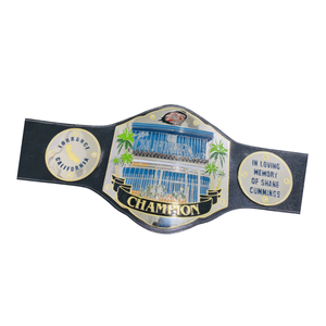 Ceinture de champion de Torrance, Californie - Ceinture commémorative personnalisable avec hommage à Shane Cummings - Objet de collection sportif haut de gamme - Product Image 4