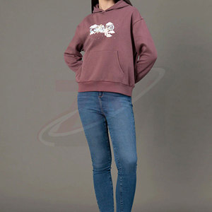 Sweat à capuche décontracté pour femme, style streetwear, avec imprimé de dessin animé, poche avant, manches longues, en coton, style automne - Product Image 2
